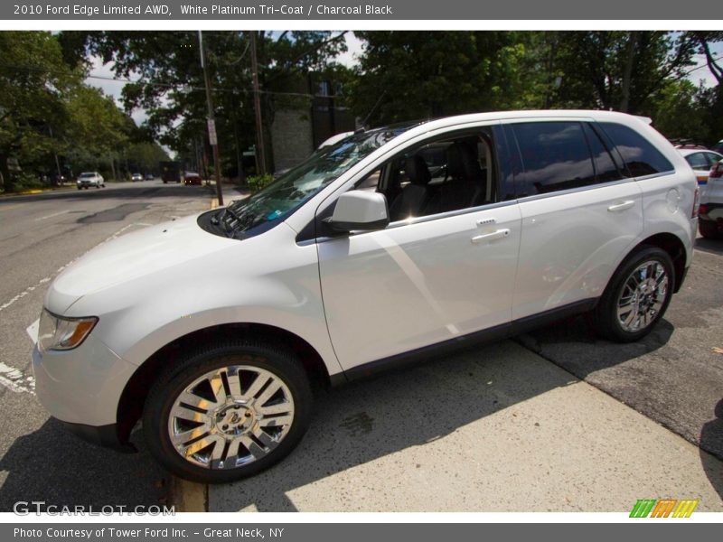 White Platinum Tri-Coat / Charcoal Black 2010 Ford Edge Limited AWD