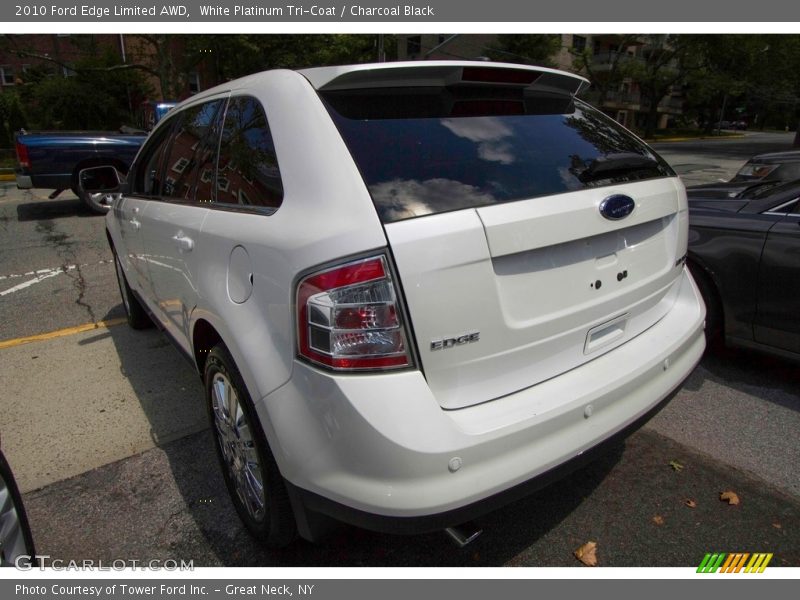 White Platinum Tri-Coat / Charcoal Black 2010 Ford Edge Limited AWD