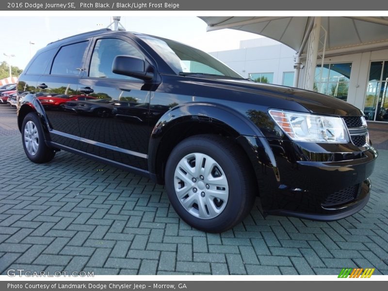 Pitch Black / Black/Light Frost Beige 2016 Dodge Journey SE