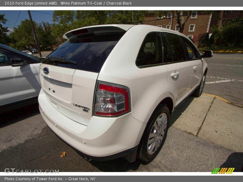 White Platinum Tri-Coat / Charcoal Black 2010 Ford Edge Limited AWD