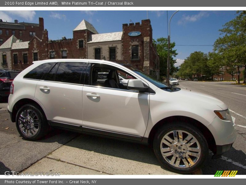 White Platinum Tri-Coat / Charcoal Black 2010 Ford Edge Limited AWD