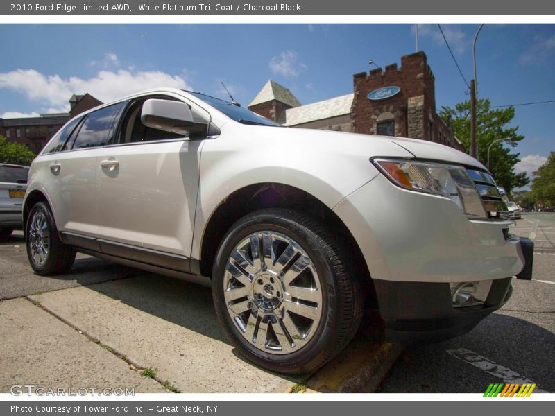 White Platinum Tri-Coat / Charcoal Black 2010 Ford Edge Limited AWD
