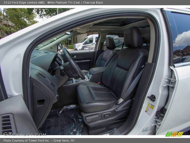 White Platinum Tri-Coat / Charcoal Black 2010 Ford Edge Limited AWD