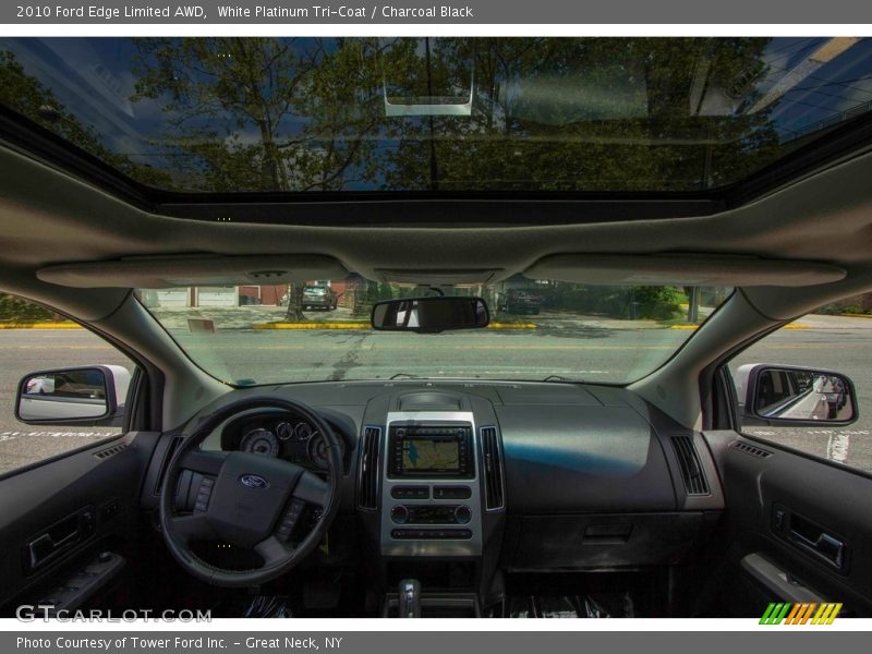 White Platinum Tri-Coat / Charcoal Black 2010 Ford Edge Limited AWD