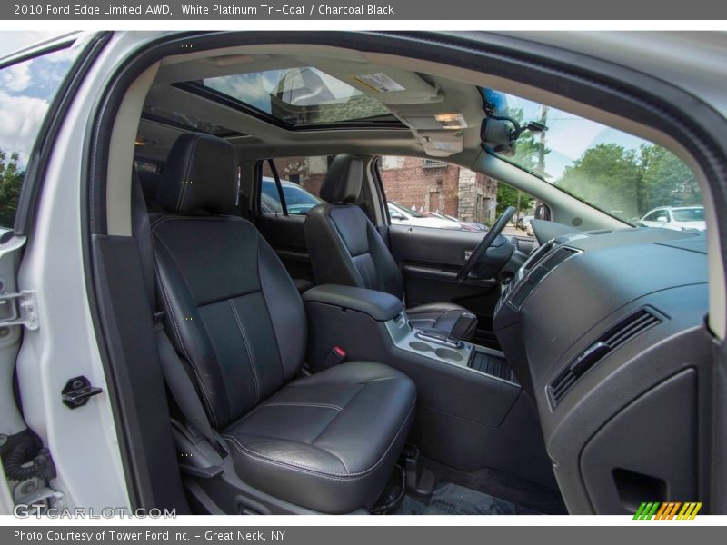 White Platinum Tri-Coat / Charcoal Black 2010 Ford Edge Limited AWD