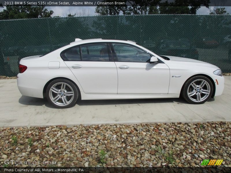 Alpine White / Cinnamon Brown 2013 BMW 5 Series 535i xDrive Sedan