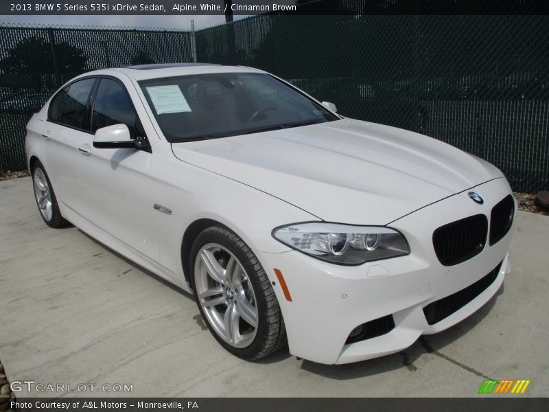 Alpine White / Cinnamon Brown 2013 BMW 5 Series 535i xDrive Sedan