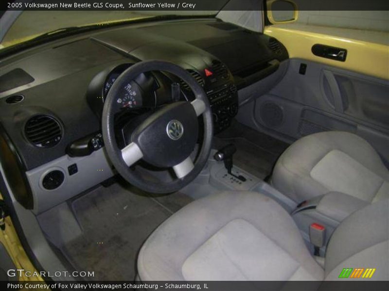 Sunflower Yellow / Grey 2005 Volkswagen New Beetle GLS Coupe
