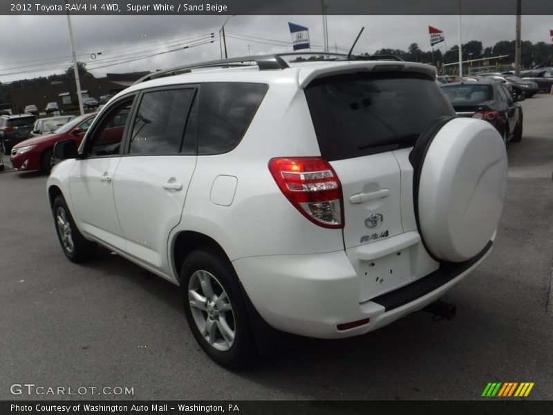 Super White / Sand Beige 2012 Toyota RAV4 I4 4WD