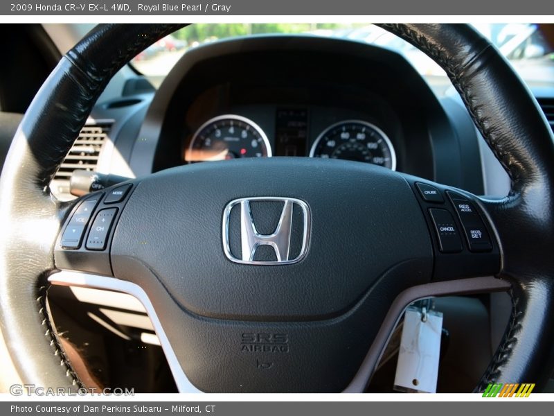 Royal Blue Pearl / Gray 2009 Honda CR-V EX-L 4WD