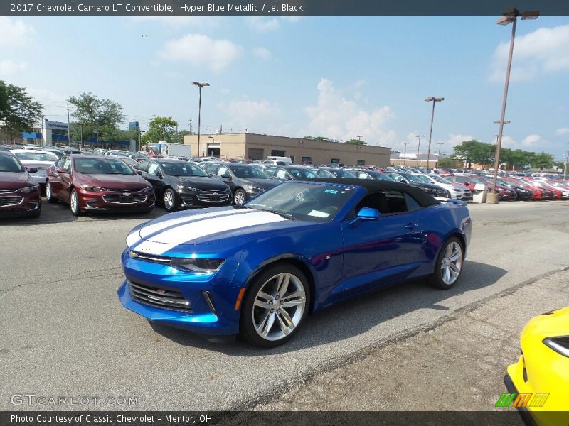 Hyper Blue Metallic / Jet Black 2017 Chevrolet Camaro LT Convertible