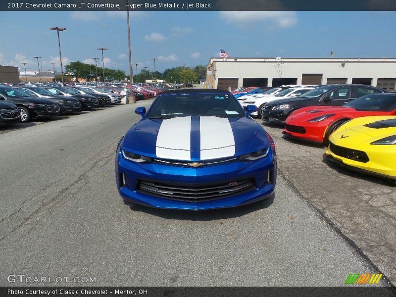 Hyper Blue Metallic / Jet Black 2017 Chevrolet Camaro LT Convertible