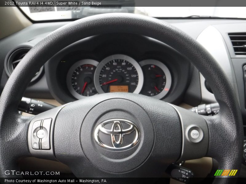 Super White / Sand Beige 2012 Toyota RAV4 I4 4WD