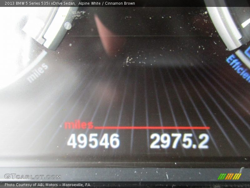 Alpine White / Cinnamon Brown 2013 BMW 5 Series 535i xDrive Sedan