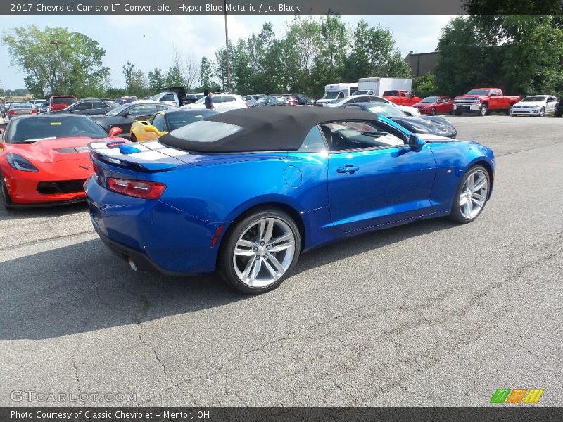 Hyper Blue Metallic / Jet Black 2017 Chevrolet Camaro LT Convertible