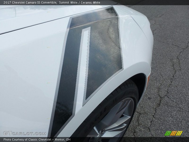 Summit White / Ceramic White 2017 Chevrolet Camaro SS Convertible