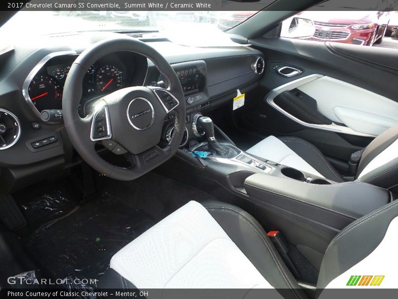  2017 Camaro SS Convertible Ceramic White Interior