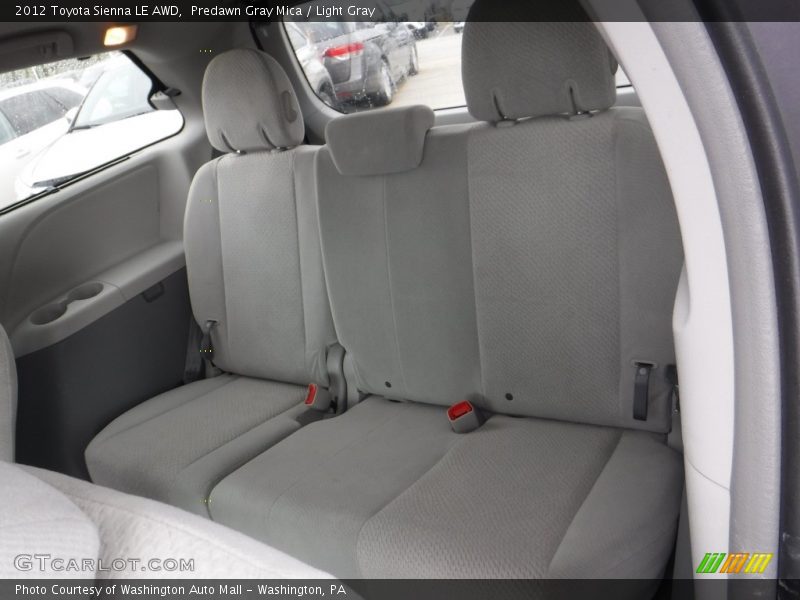 Predawn Gray Mica / Light Gray 2012 Toyota Sienna LE AWD