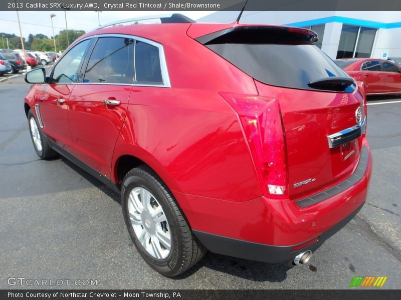 Crystal Red Tintcoat / Shale/Brownstone 2013 Cadillac SRX Luxury AWD