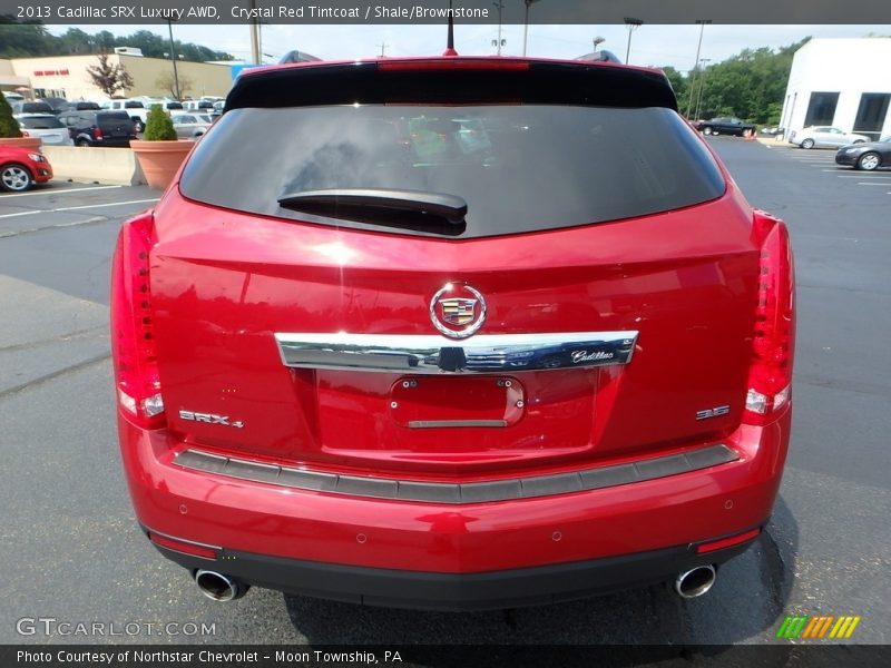 Crystal Red Tintcoat / Shale/Brownstone 2013 Cadillac SRX Luxury AWD