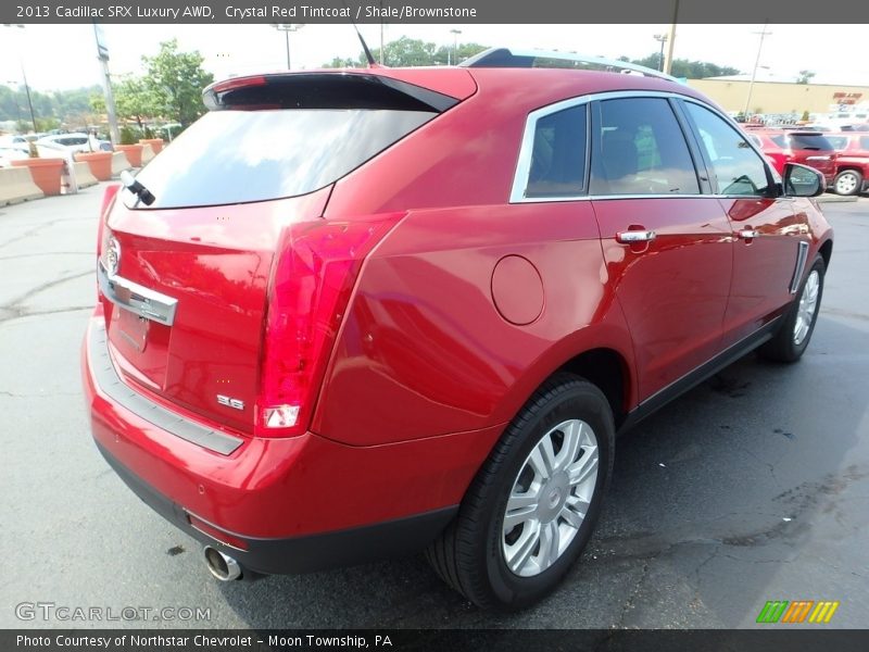 Crystal Red Tintcoat / Shale/Brownstone 2013 Cadillac SRX Luxury AWD