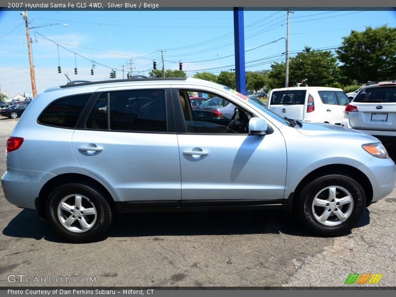 Silver Blue / Beige 2007 Hyundai Santa Fe GLS 4WD