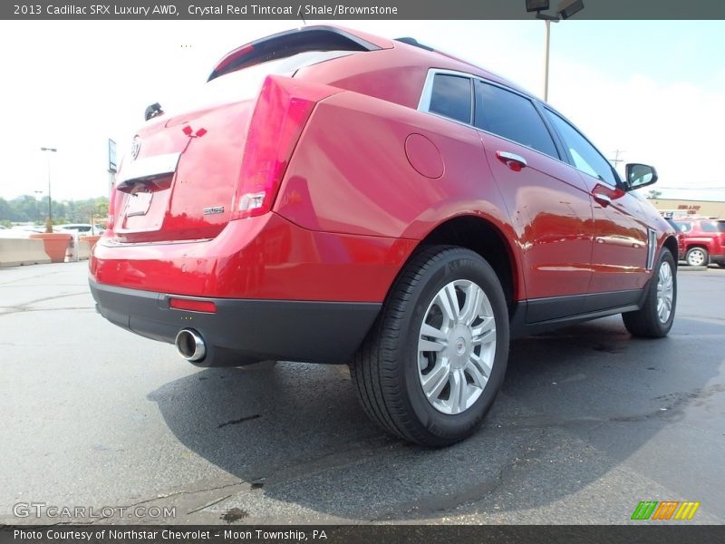 Crystal Red Tintcoat / Shale/Brownstone 2013 Cadillac SRX Luxury AWD