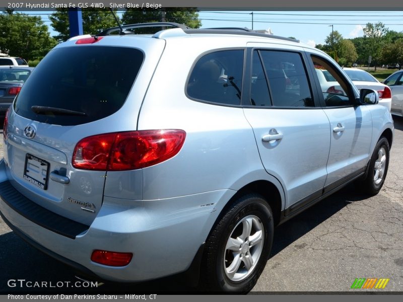 Silver Blue / Beige 2007 Hyundai Santa Fe GLS 4WD