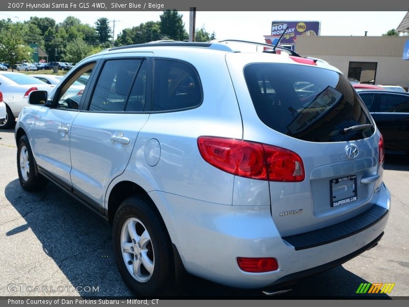 Silver Blue / Beige 2007 Hyundai Santa Fe GLS 4WD