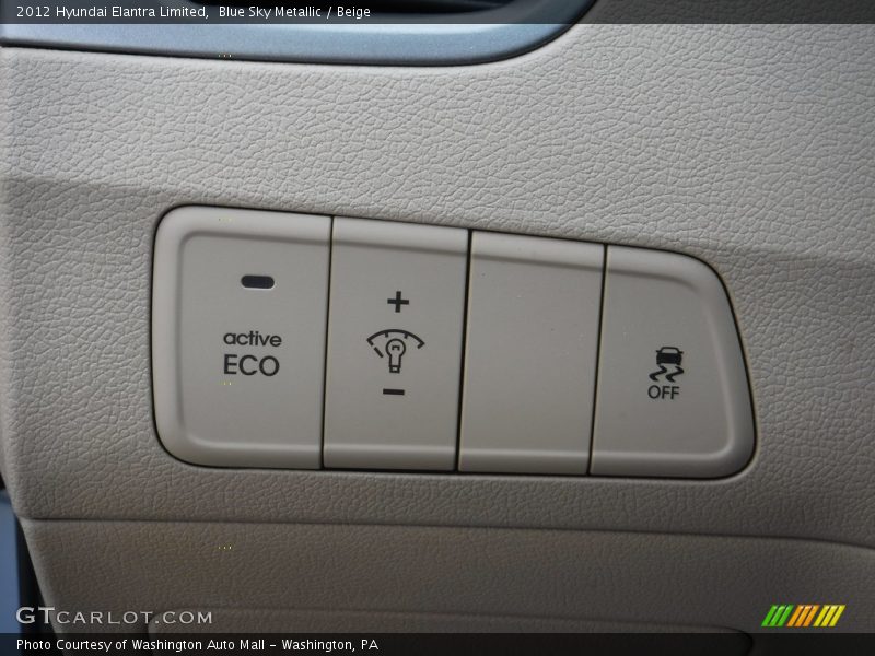 Blue Sky Metallic / Beige 2012 Hyundai Elantra Limited