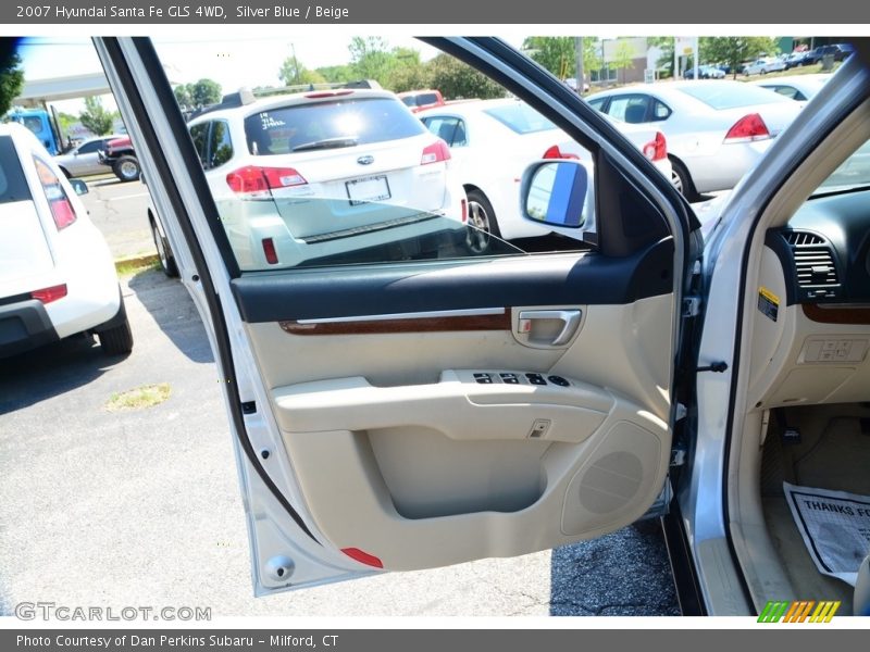 Silver Blue / Beige 2007 Hyundai Santa Fe GLS 4WD
