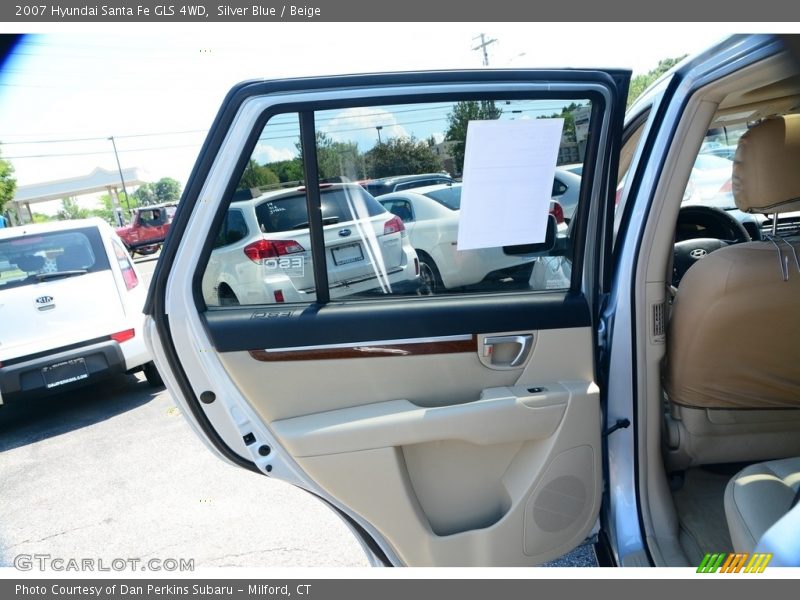 Silver Blue / Beige 2007 Hyundai Santa Fe GLS 4WD