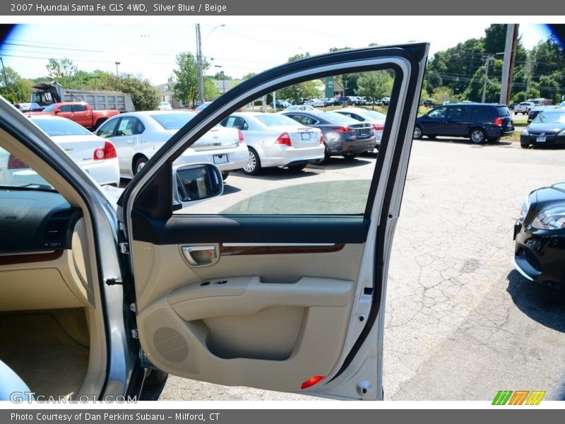 Silver Blue / Beige 2007 Hyundai Santa Fe GLS 4WD