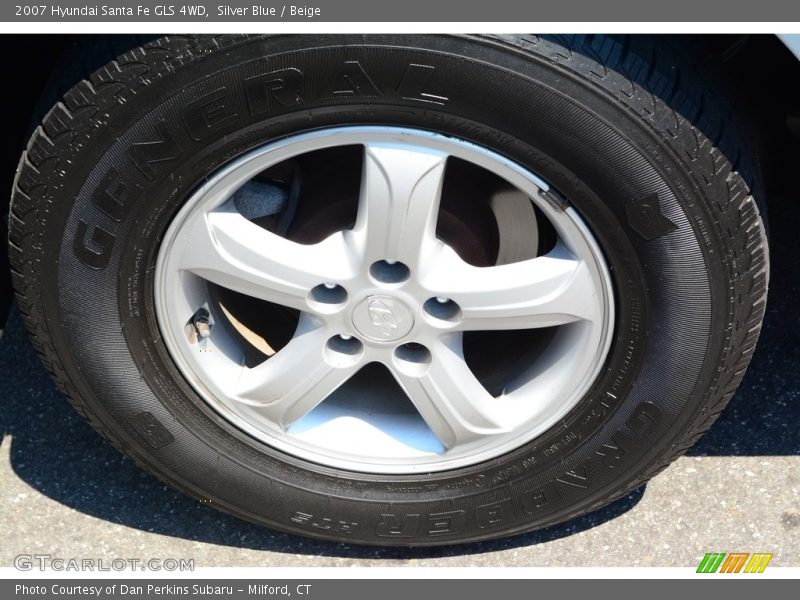 Silver Blue / Beige 2007 Hyundai Santa Fe GLS 4WD