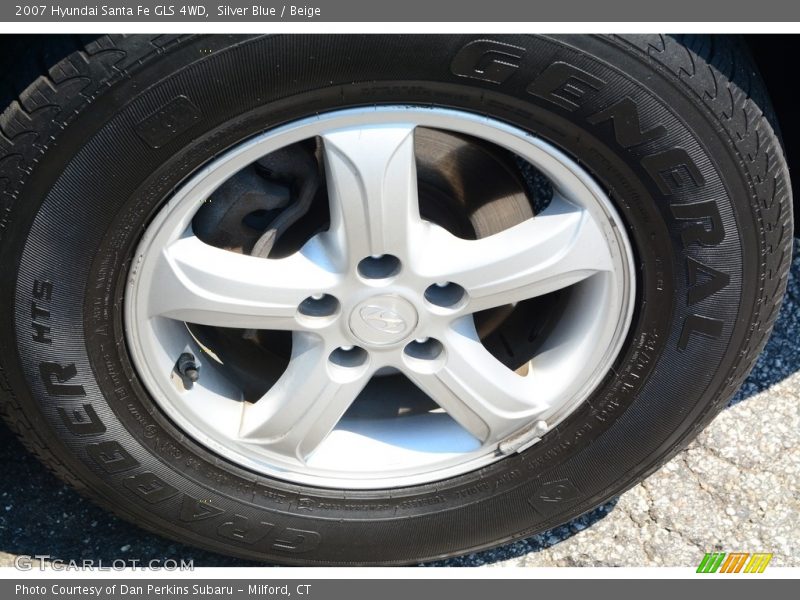 Silver Blue / Beige 2007 Hyundai Santa Fe GLS 4WD