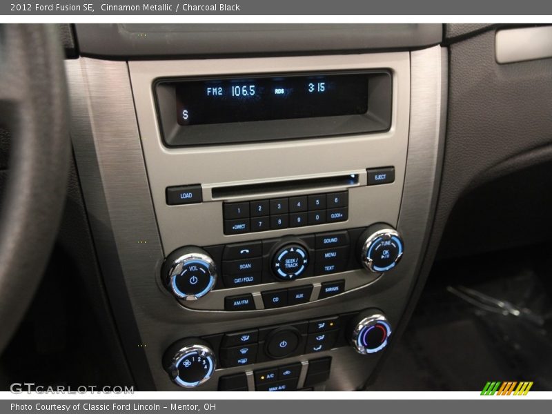 Cinnamon Metallic / Charcoal Black 2012 Ford Fusion SE