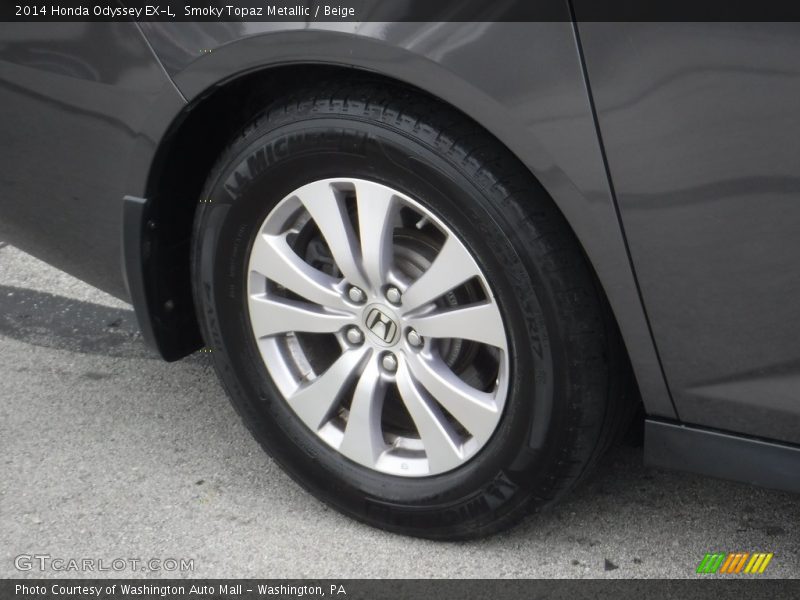 Smoky Topaz Metallic / Beige 2014 Honda Odyssey EX-L