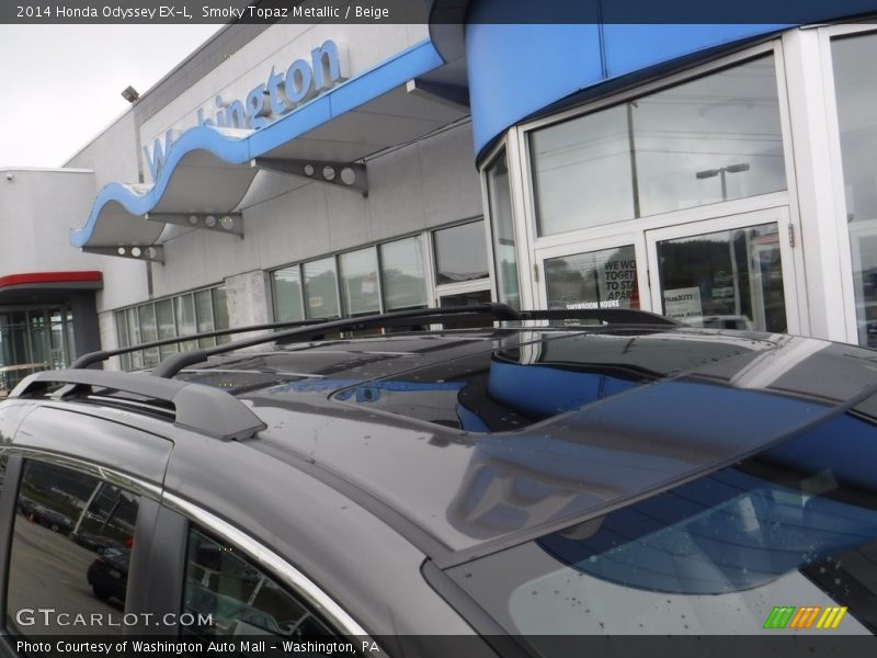 Smoky Topaz Metallic / Beige 2014 Honda Odyssey EX-L