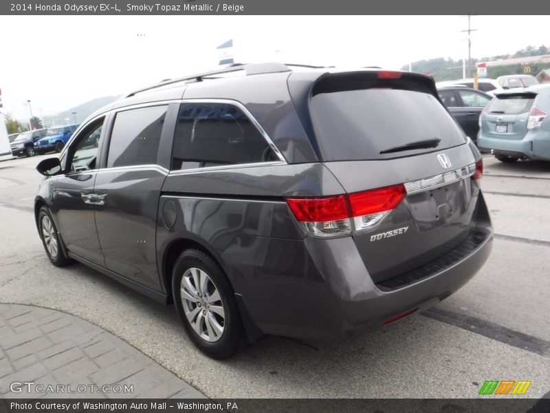 Smoky Topaz Metallic / Beige 2014 Honda Odyssey EX-L