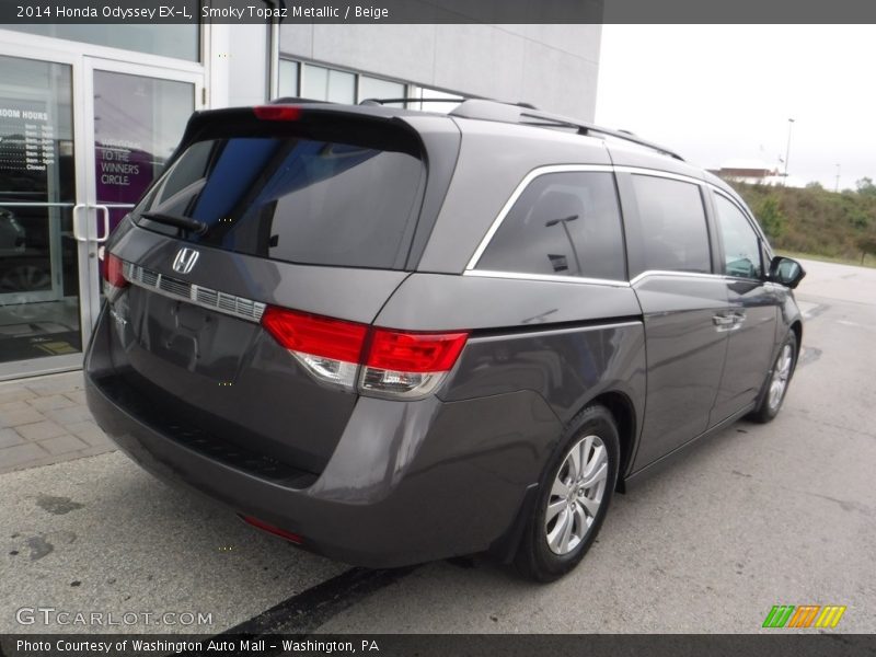 Smoky Topaz Metallic / Beige 2014 Honda Odyssey EX-L