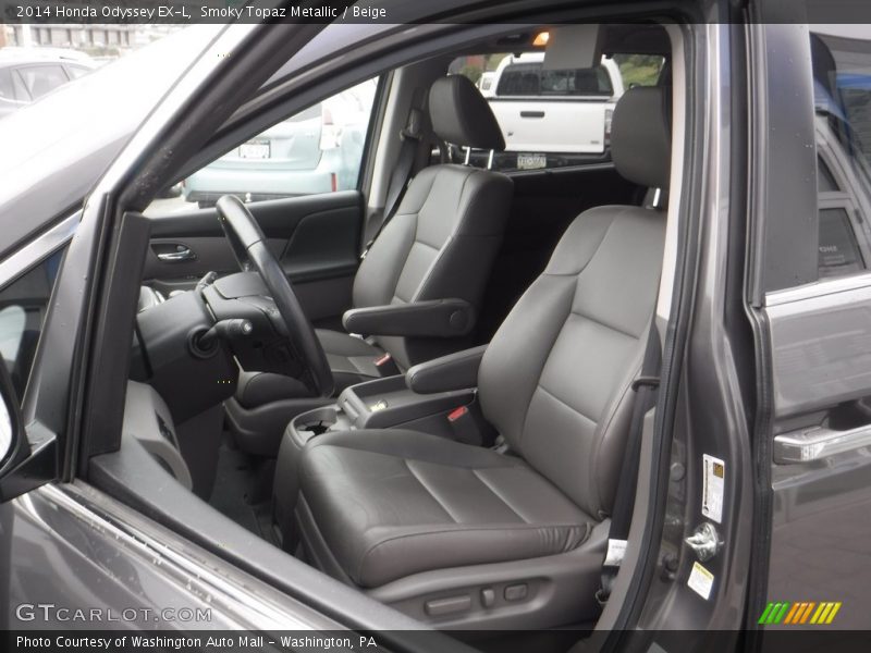 Smoky Topaz Metallic / Beige 2014 Honda Odyssey EX-L