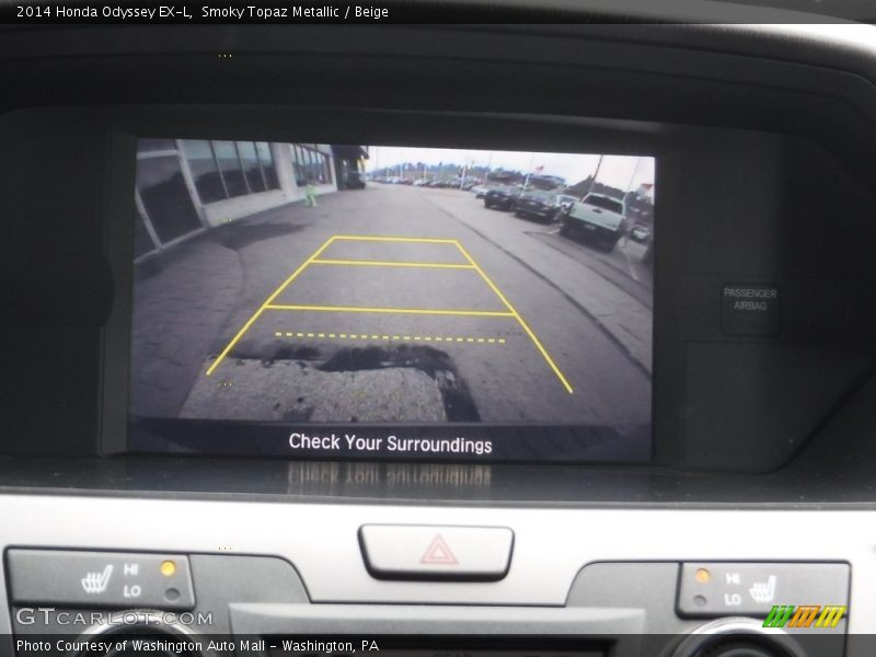 Smoky Topaz Metallic / Beige 2014 Honda Odyssey EX-L