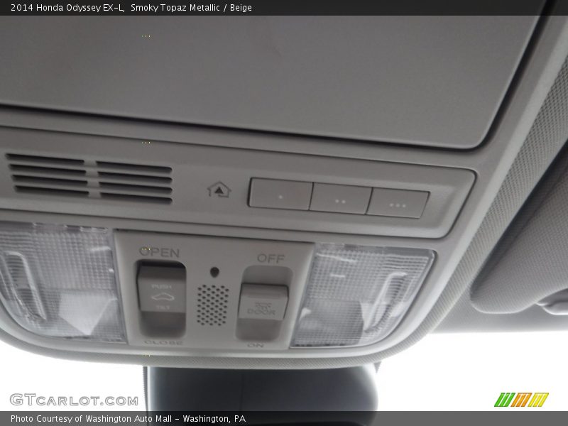 Smoky Topaz Metallic / Beige 2014 Honda Odyssey EX-L