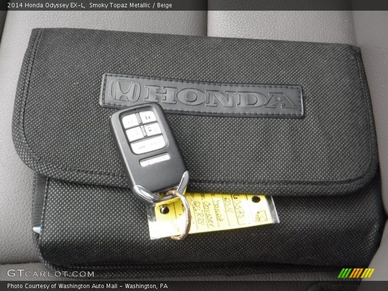 Smoky Topaz Metallic / Beige 2014 Honda Odyssey EX-L
