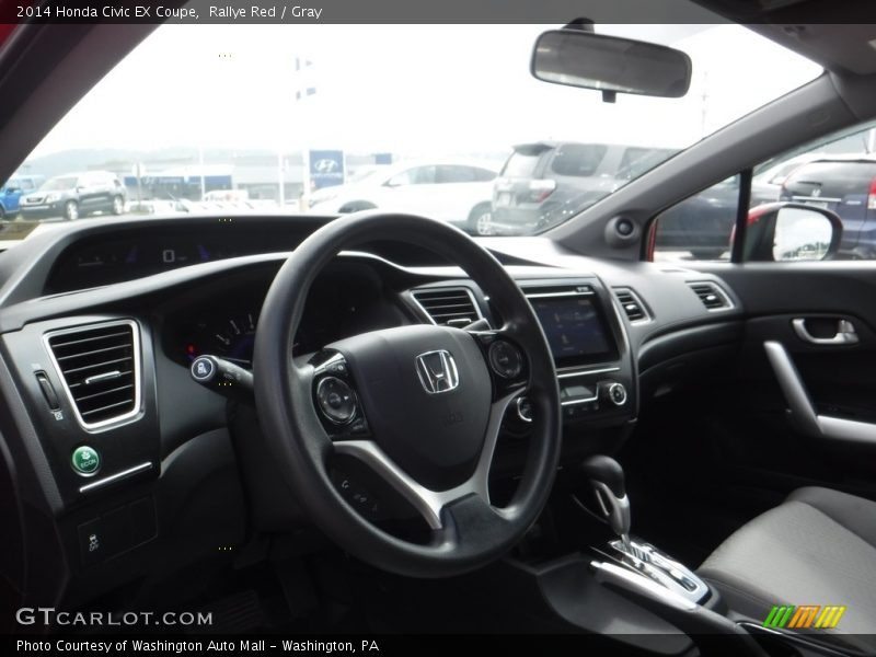 Rallye Red / Gray 2014 Honda Civic EX Coupe