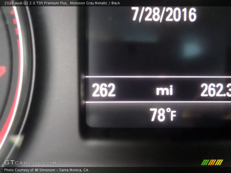 Monsoon Gray Metallic / Black 2016 Audi Q3 2.0 TSFI Premium Plus