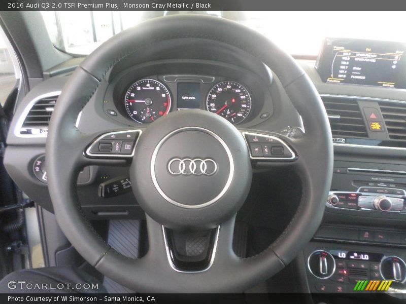 Monsoon Gray Metallic / Black 2016 Audi Q3 2.0 TSFI Premium Plus