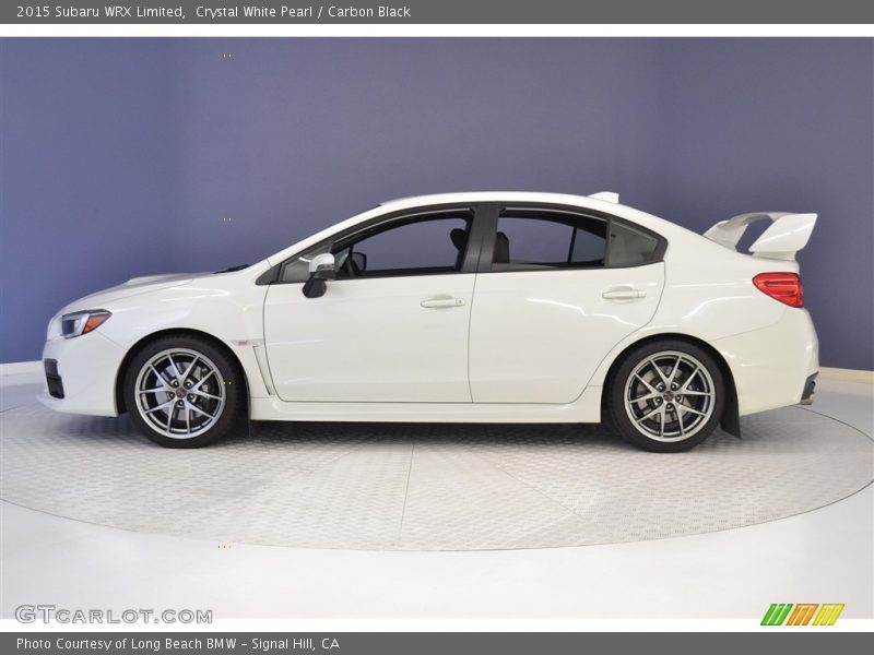 Crystal White Pearl / Carbon Black 2015 Subaru WRX Limited