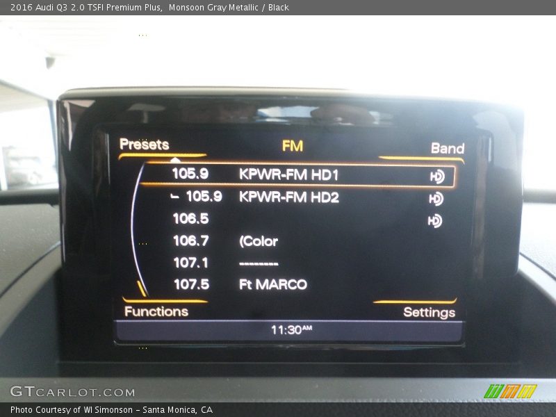 Monsoon Gray Metallic / Black 2016 Audi Q3 2.0 TSFI Premium Plus