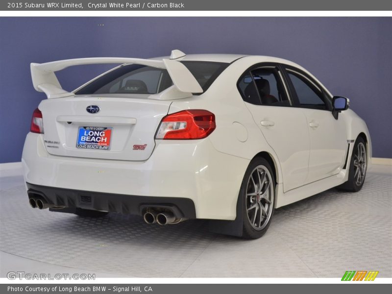 Crystal White Pearl / Carbon Black 2015 Subaru WRX Limited